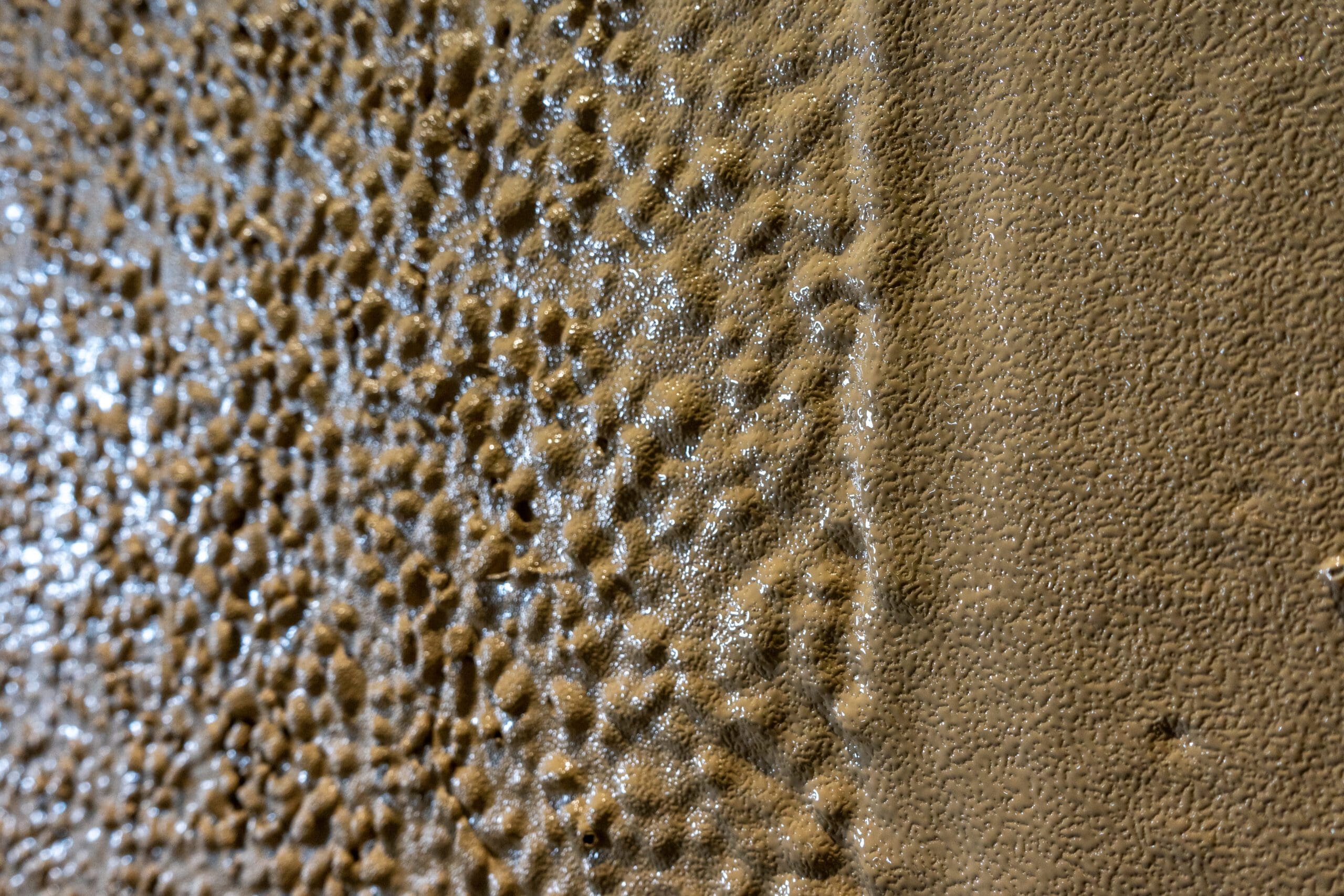 close up of polyurea coating