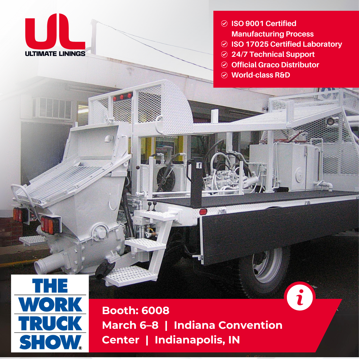 Visit us at NTEA’s Work Truck Week, Booth #6008, March 6-8, at the Indiana Convention Center, Indianapolis, IN.